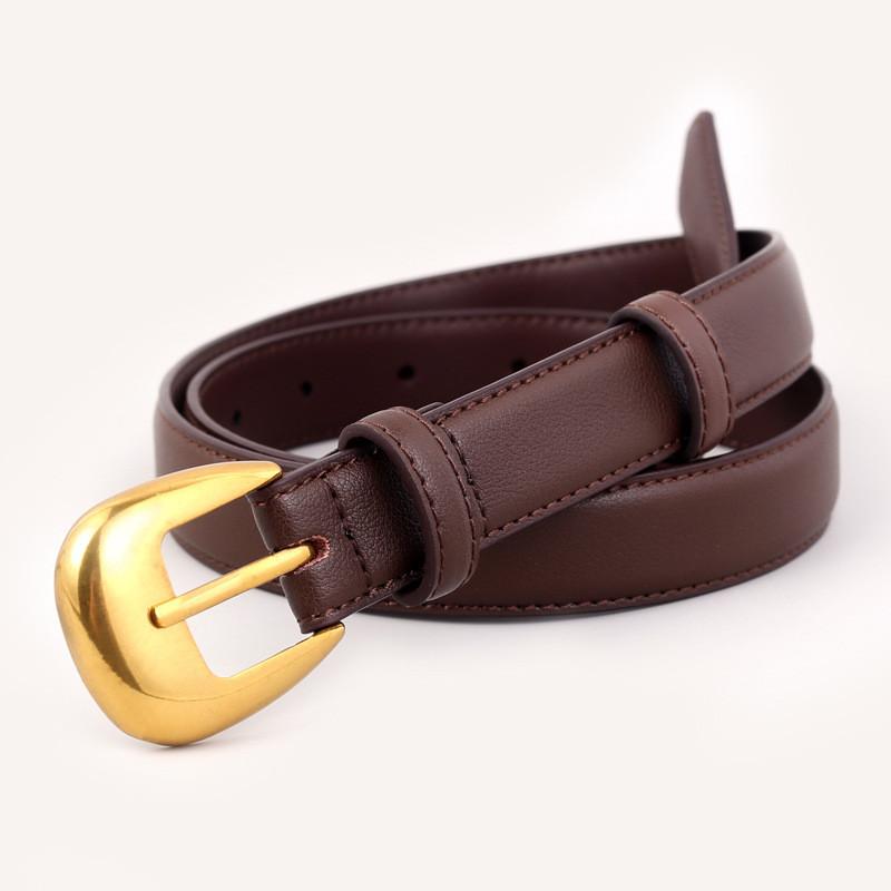 

Genuine Leather Womens Belt With Pin Buckle For Stylish Casual Wear