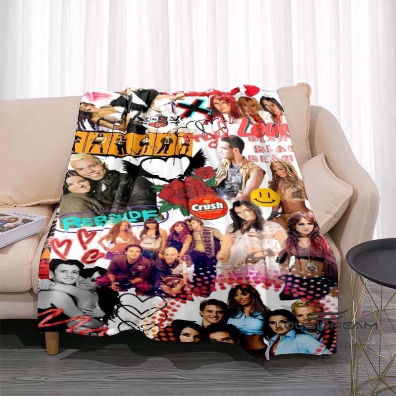 Customizable Mexican Pop Band RBD Printed Blanket Picnic Blanket Warm Soft and Comfortable Blanket Home Travel Birthday Gift