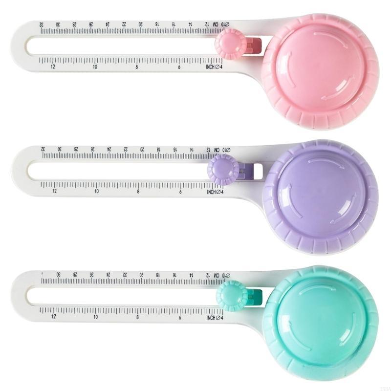 E5BA Paper Cutter Round Cutting Tool with Clear Scale Guide 60 Degree Rotation