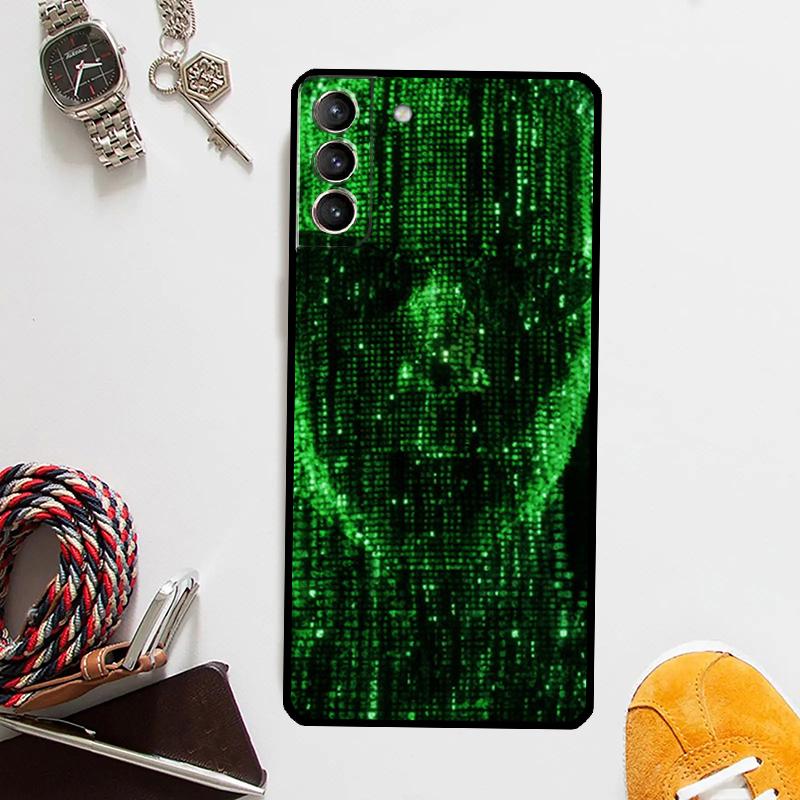 Matrix Cover For Samsung Galaxy S23 Ultra S8 S9 S10 S22 Plus S20 S21 FE Note 10 20 S24 Ultra Case