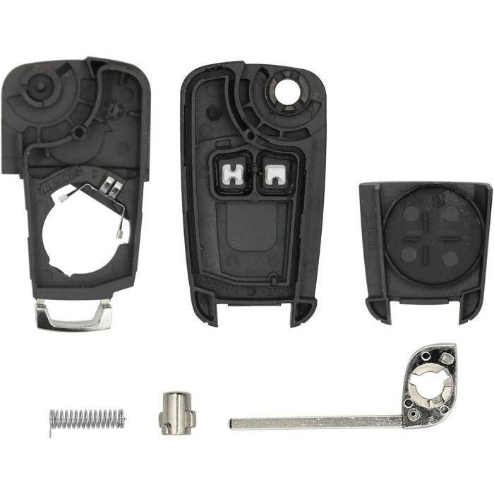 Key Shell Fold Remote Opel, 2 Buttons Car Key Replacement Case for Insignia Astra Movano Mokka