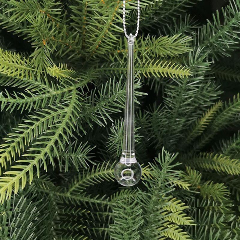 5/10Pcs Christmas Decoration Crystal Snowflake Hanging Xmas Tree Pendant Ornaments for Home Decor Party 2025 New Year Supplies