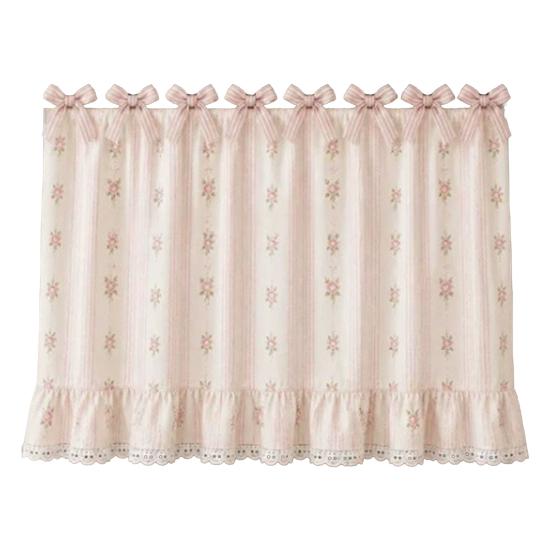 Oven Skirt with 7 Ribbon Ties Mushroom Flower Pumpkin Pattern Farmhouse Kitchen Decorative Cabinet Dishwasher Appliance Oven Curtain