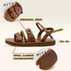 Sandals women's summer outer wear new flat-bottomed retro word with soft bottom not tired feet beach cool slippers