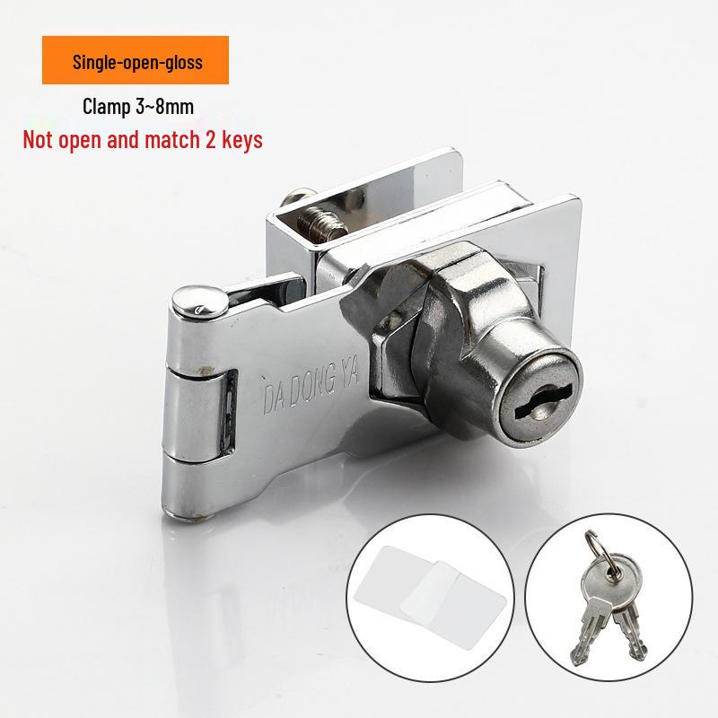 No-Drill Double Door Glass Cabinet Lock for Display & Pet Cabinets
