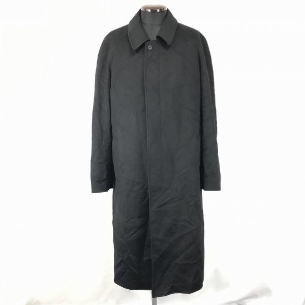 

Sukipio Cashmere Blend Stand Collar Wool Coat Outerwear Men 3L Black Center Vent(USED)