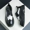 Fashion Fashion Designer New Men's Pointed White Black Mixed Oxford Height Increasing Brogues Shoes  Wedding Prom Homecoming Footwear