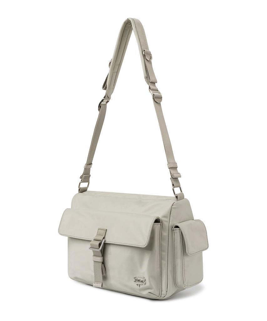 Fallett Clasp Shoulder Bag Light Khaki