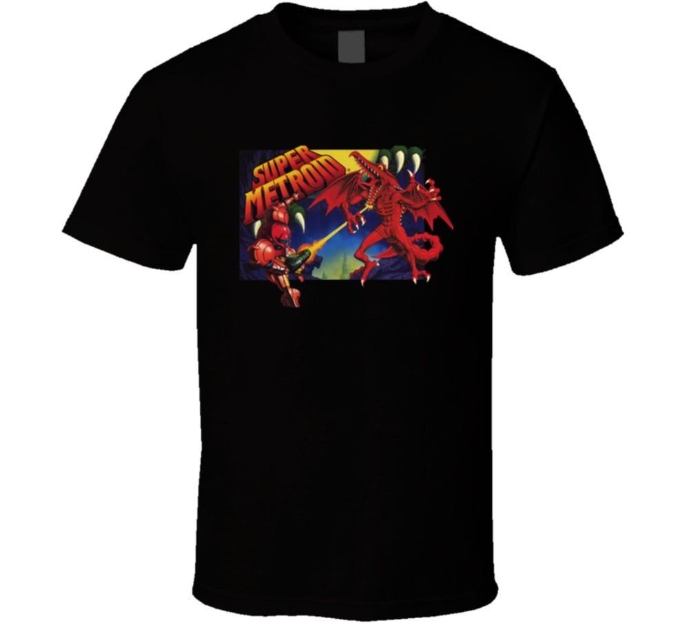 Super Metroid Snes Box Art Retro Video Game T Shirt Unisex T-Shirt