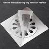 Disposable Mesh Hair Catcher Sticker 4"x4" Bathroom Shower Drain Cover Hair Trap Easy Installation Sink Strainer