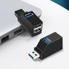 USB 3.0 Hub 4-Port Adapter - High Speed Data Transfer (5Gbps) for PC/Laptop/Mac - Compact USB Splitter for Flash Drive, Mouse