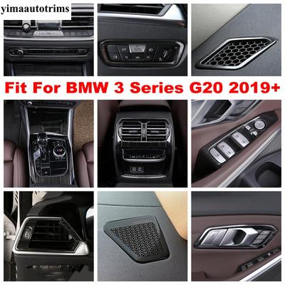 Interior Air AC Outlet Vent Shift Gear Window Lift Panel Cover Trim Stainless Steel Accessories For BMW 3 Series G20  - 2024