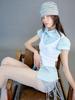 Eosseomnijeu Oversized Open Top Hat_Stripe Sky