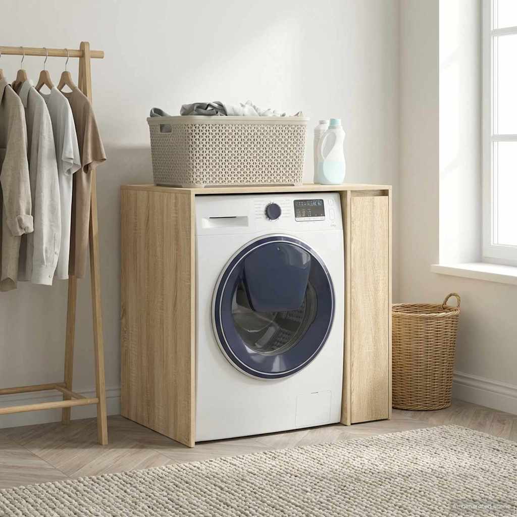 Washing Machine Cabinet Sonoma 87 X 60 X 89 Cm Engineered Wood
