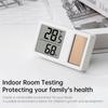 -10~50℃ Solar Elektronisches Digitales Temperatur- und Feuchtigkeitsmessgerät Thermometer Temperaturdetektor 10~95%RH für Innen Büro