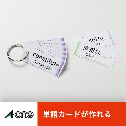 A-One Multi Card 30 Sides Word Card Size Perforated 5 Cards 51163