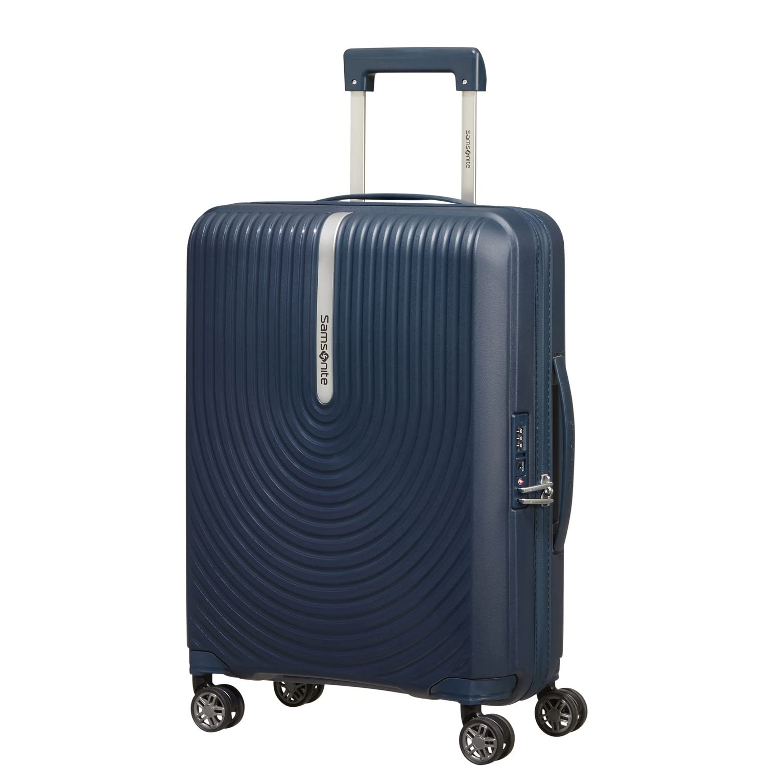

Чемодан-чехол Spinner Expandable 55 см темно-синий [Samsonite] Hi-Fi HI-FI 55/20 ручная кладь 39/45 л 2,3 кг темно-синий
