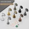 Stainless Steel Door Stopper Bathroom Magnetic Door Stop Heavy Duty Floor Wall Mount Wind-Proof Door Holder Hardware