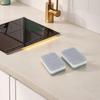 High Density Sponge 11 7 3 5cm Grey White for Easy For Kitchen Cleaning