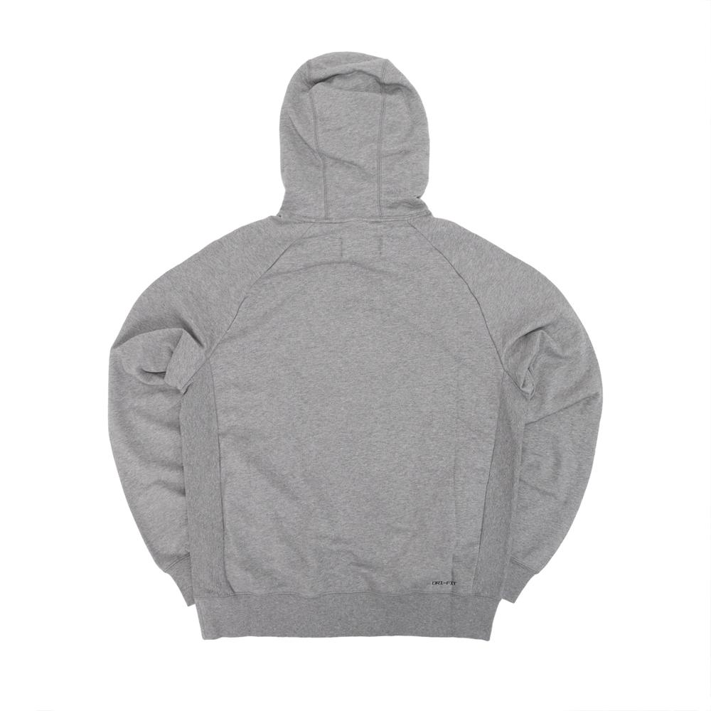 Jordan Solid Color Hooded Pullover with Printed Logo Long Sleeve Sweatshirt Men Tops Carbon-Gray DQ7328-091