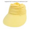 Long Brim Sun Hat for Women Breathable Open Top Sun Beach Cap UV Protective Hat with Adjustable Strap Foldable Visor Hat