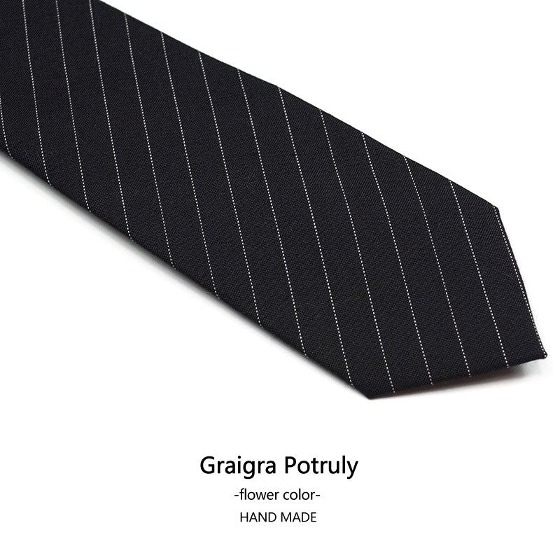 Houndstooth Plaid Coffee Gray 6cm Tie Men's Retro Casual Fashion