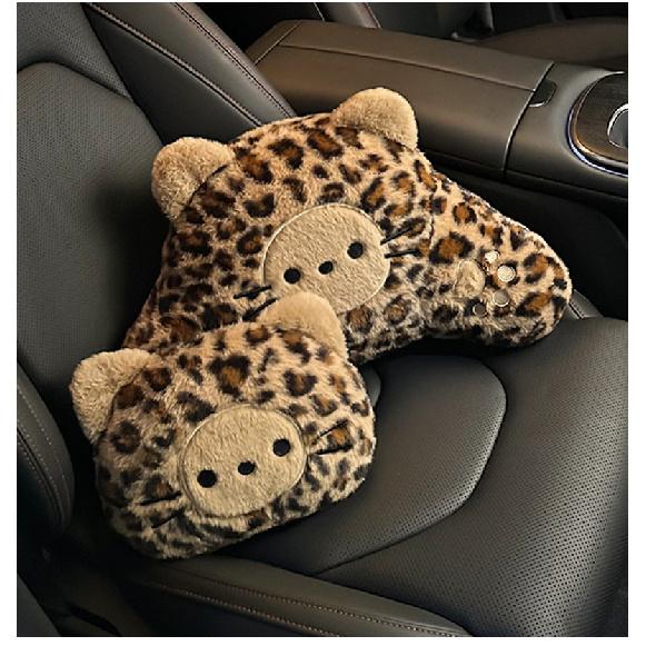 Winter Warm Fleece Car Seat Cushion, Cross-border Leopard Print High-end Car Seat Cover