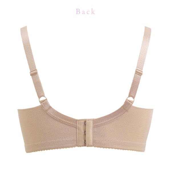 Wacoal Simple Smaller Bra Large Underbust Qui BRB452, 3/4 Cup, DEF, Size, (BE-Beige, F100)