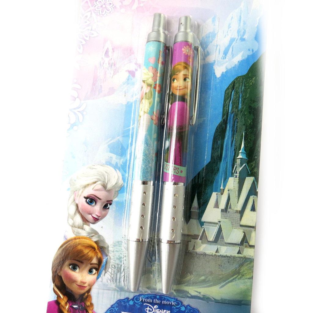 Reine des Neiges [M8382] - 2 stylos 'Frozen - Reine des Neiges' bleu rose