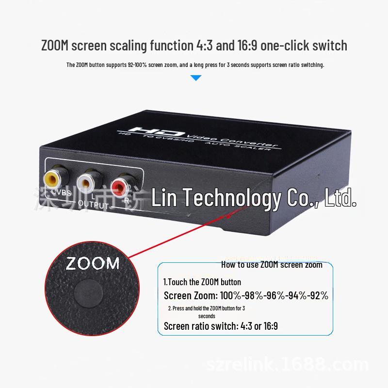 HDMI zu AV + HDMI Konverter: HDMI zu CVBS RCA Composite Video & Zwei-HDMI-Ausgang Verteiler