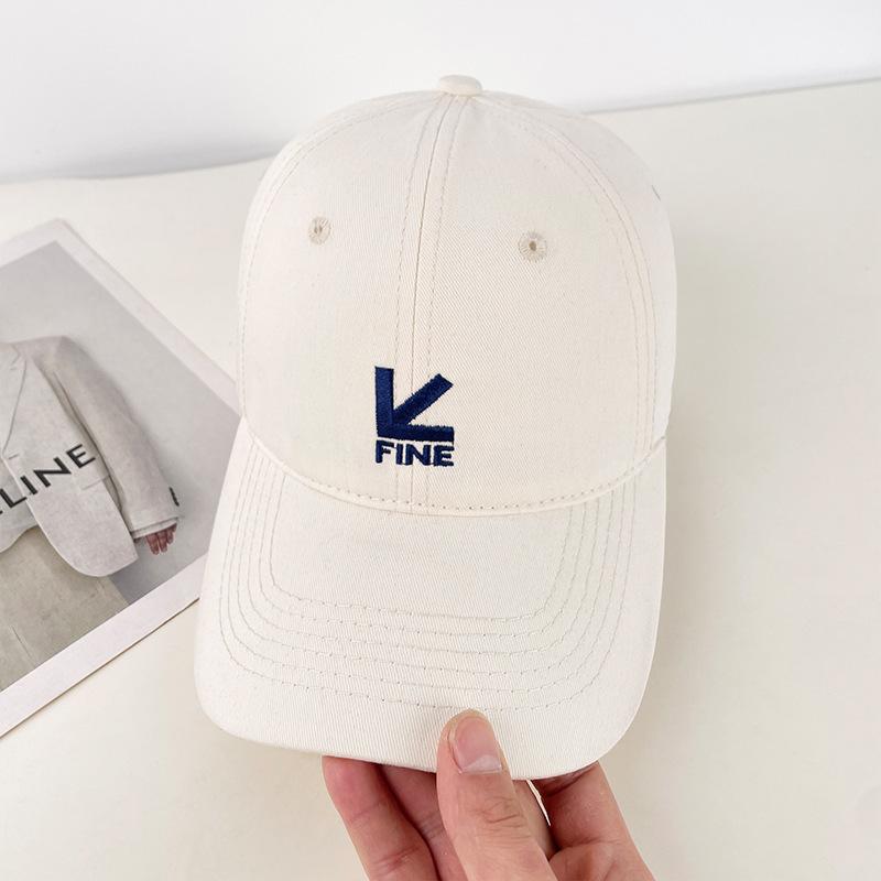 Spring And Summer Baseball Cap American Retro Letter Embroidered Sun Hat Fashion Hole Show Face Small Cap