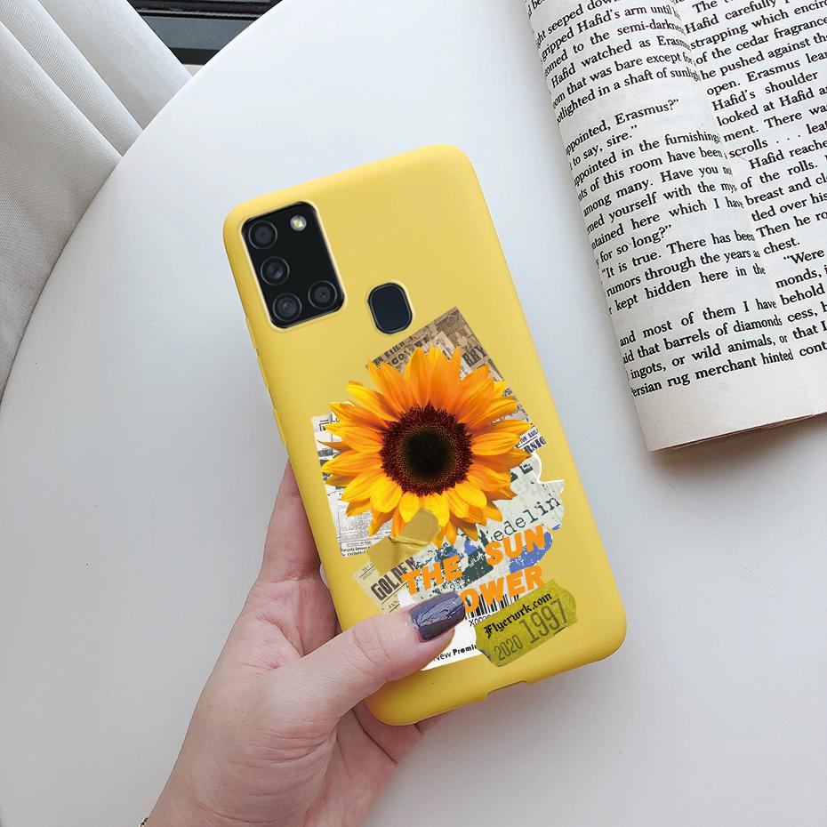 For Samsung Galaxy A21S Case Silicone Soft TPU Fundas Bumper for Samsung A21S Case A217F A 21S A21 S 6.5" phone Back Cover cases