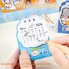 Cute Mini 2026 Desk Calendar Portable Schedule Mark Schedule Planner Cartoon Cat Calendar Ornaments Office Desk Accessories
