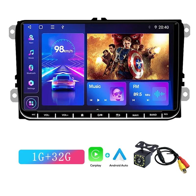 Acodo 2 Din Android 11 Car Radio 9'' GPS With Carplay For VW/Volkswagen Passat Golf MK5 MK6 Jetta EOS POLO Touran Seat Sharan