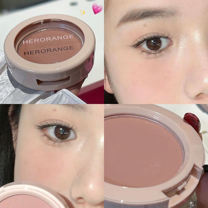 Rose Matte Blush Palette - Korean Style Light Makeup Ash Pink, Low Saturation, Natural Contour for a Youthful Look