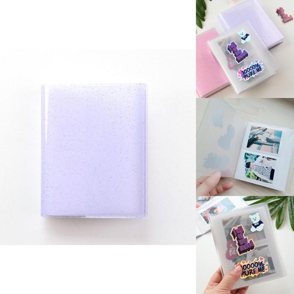 Elegantes Glitzer-Fotoalbum mit 32/64 Fächern zur Aufbewahrung von Sammelkarten