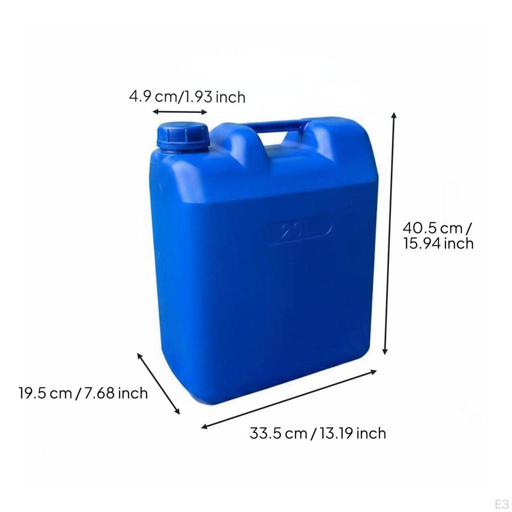 Food Grade Water Container Versatile Heavy Duty Can SpillResistant Large Capacity Storage Jug