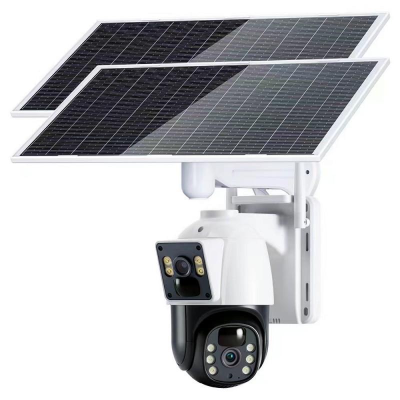 Solar-Powered 4G Outdoor Traffic Camera with Built-in Battery, No Network or Power Required, Rainproof