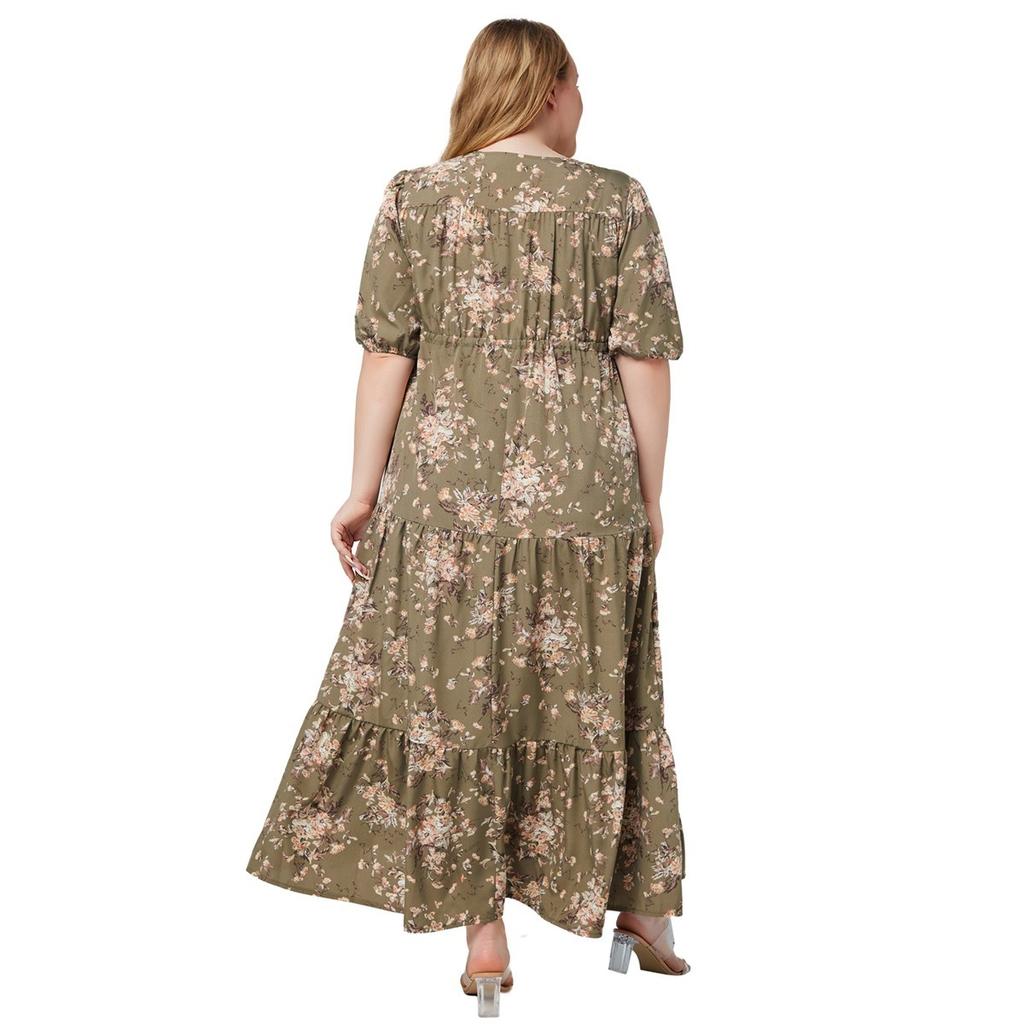 Beautifully Printed Plus Size Dresses for Women with Elegant European and  American Style Buy cheaply on Joom