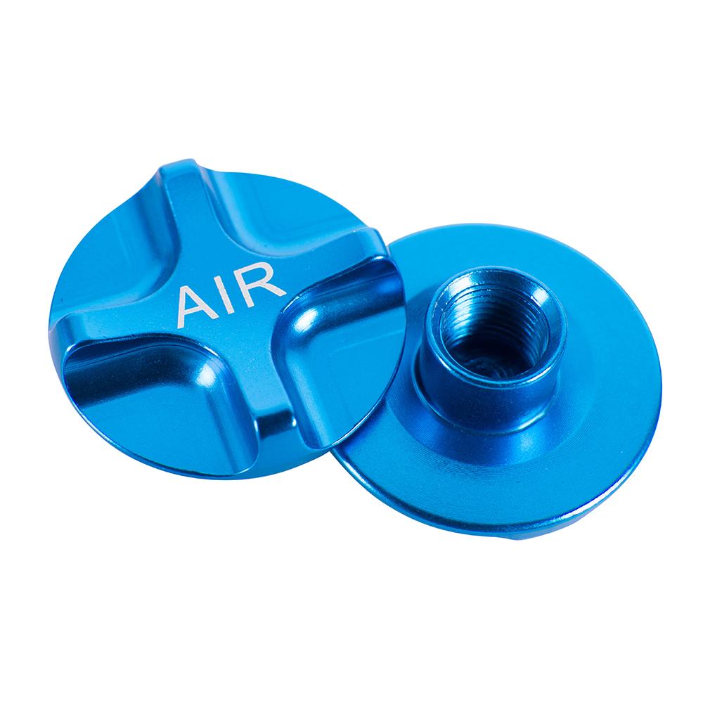 ZTTO Aluminum Alloy Air Valve Cap for Mountain Bike Suspension Fork CNC Machined Air Chamber Cover Blue/Gold