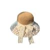 Lace Bow Straw Hat Crochet Beach Fisherman Hat Elegant Sunscreen Bucket Hat  Summer