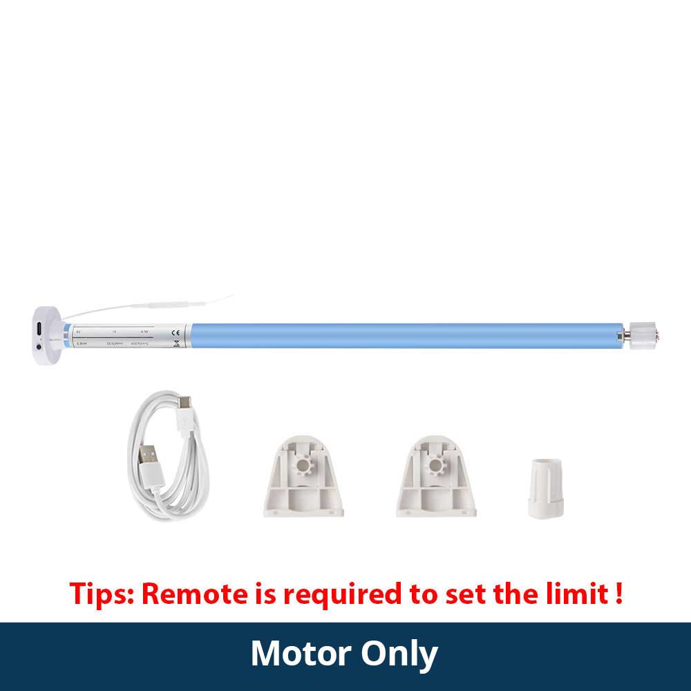 Zemismart Matter Thread Rechargeable Electric Roller Blinds Motor for 17 25 28mm Tube Support Homekit Smartthings Google Home Motor only