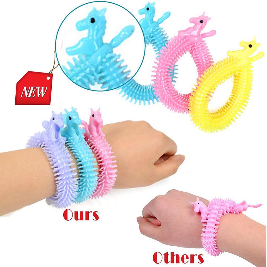 Lala Le Decompression Unicorn TPR Rubber Noodles Bracelet Toys