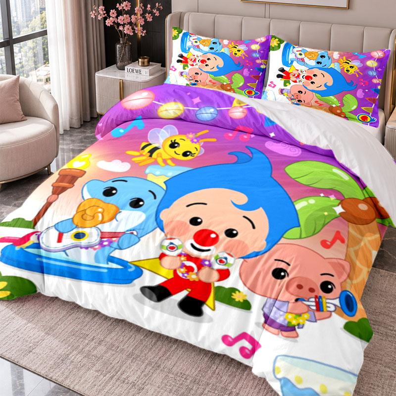 El Payaso Plim Plim 3Pcs Bedding Set Duvet Cover With Two Pillowcases For Bedroom Home Decoration