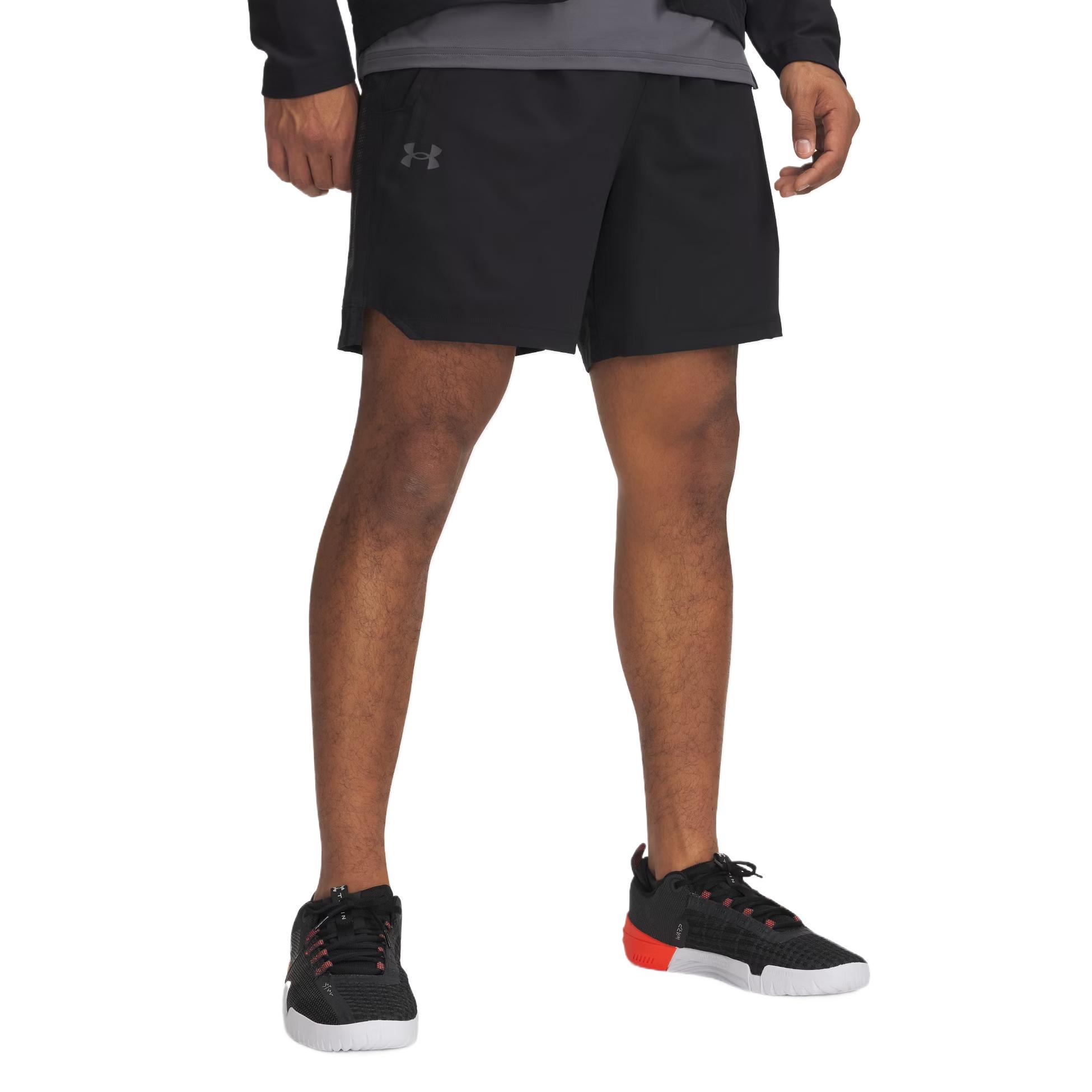 

Under Armour Vanish Woven Series Comfortable Fashionable Simple Versatile Sports Shorts Men shorts Black 1390054-001 3XL
