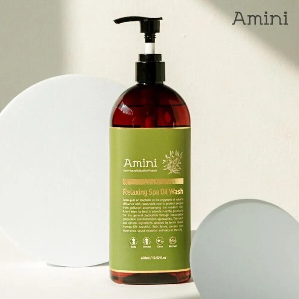 [Amini] Relaxing Spa Oil Body Wash Citrus Herb Scent 400ml