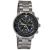 SNA411P1 Men's Pilot's Watch with Alarm, Chronograph, and 100m Water Resistance