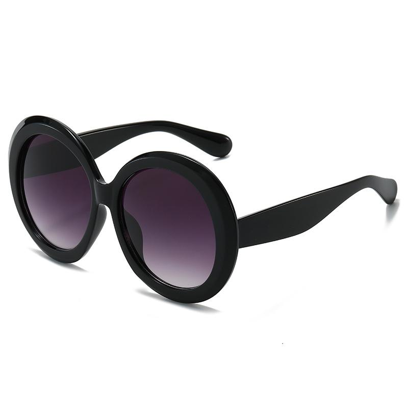 Big Frame Luxury Brand Designer Round Sunglasses Women For Men Vintage Punk Popular Oversized Retro Travel Sun Glasses Uv400
