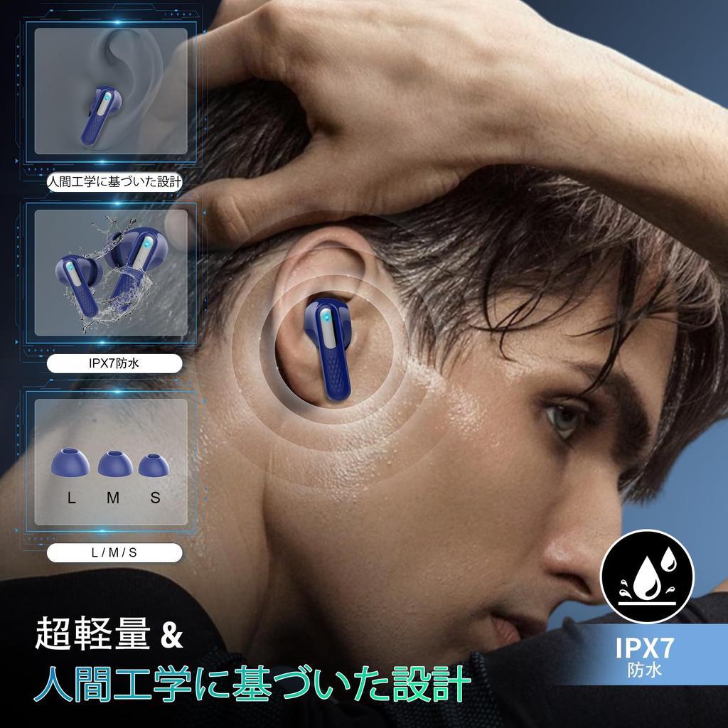 Bluetooth Wireless Earbuds Model Touchscreen with 5 EQ AI Smart Bluetooth Find Your Noise Up to 48 Hours of IPX7 Sound Low Auto with Compatible with