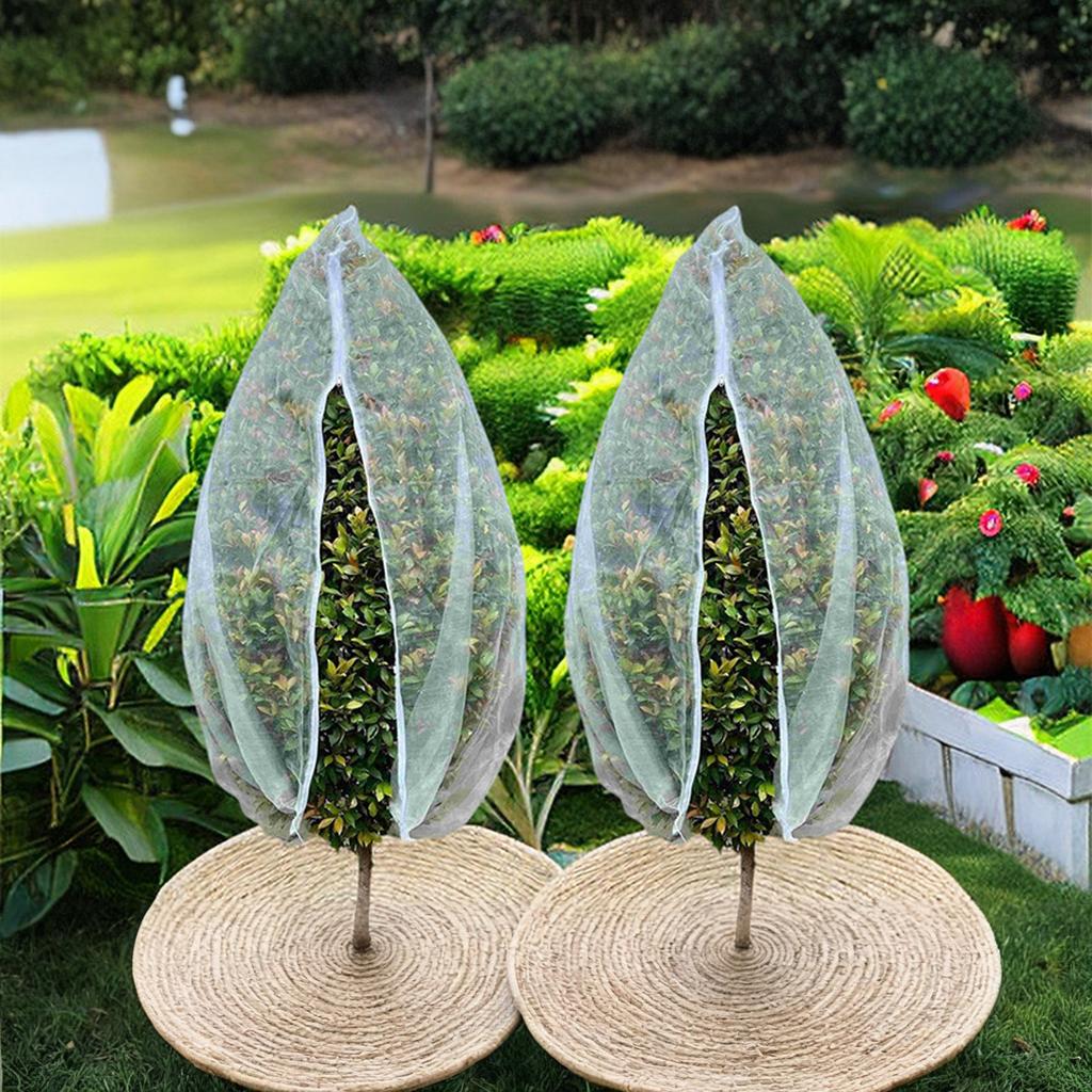 Fruit Tree Netting Cover with Zipper & Drawstring, Insect Bird Barrier Netting for Garden , Ultra Fine Mesh Garden Netting